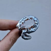Image 3 of Alien Egg Ring (Clear/Blue/Pink)