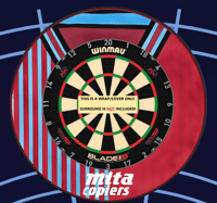 Image 1 of RETRO ASTON VILLA SHIRT THEME SURROUND WRAP / COVER - POLYPROP & CANVAS - EASY SELF FITTING 