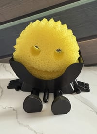 Image 1 of 🧽✨ 3D Printed Scrub Daddy Sponge Holder with Drain Spout ✨🧽