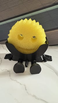 Image 4 of 🧽✨ 3D Printed Scrub Daddy Sponge Holder with Drain Spout ✨🧽