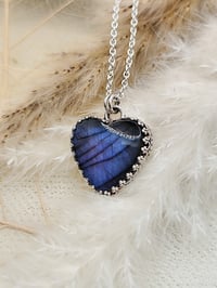 Image 5 of Gothic Stormy Blue Labradorite Heart
