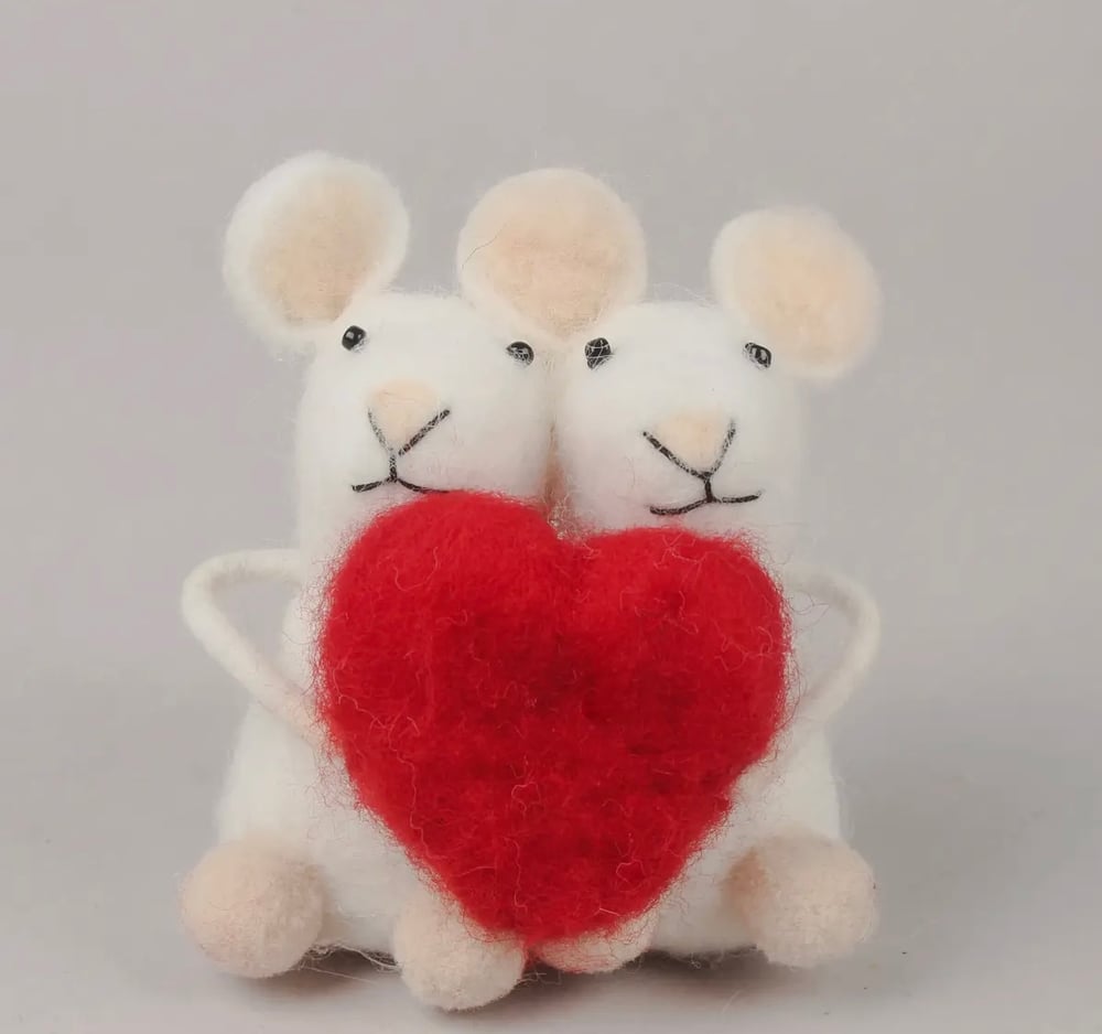 Image of Felt mice 💝🐭