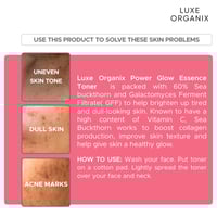 Image 3 of LUXE ORGANIX POWER GLOW ESSENCE TONER GALACTOMYCES VITAMIN C 150 mL