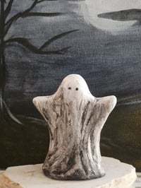 Image 1 of Inky Ghost Figurine #2 - FREE SHIPPING