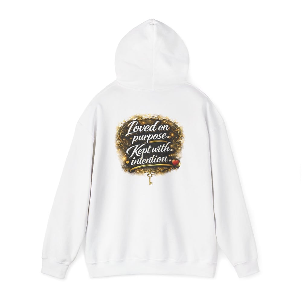 Image of Unisex Chosen Protected  Hoodie — "Loved on Purpose, Kept with Intention" Inspirational Pullover