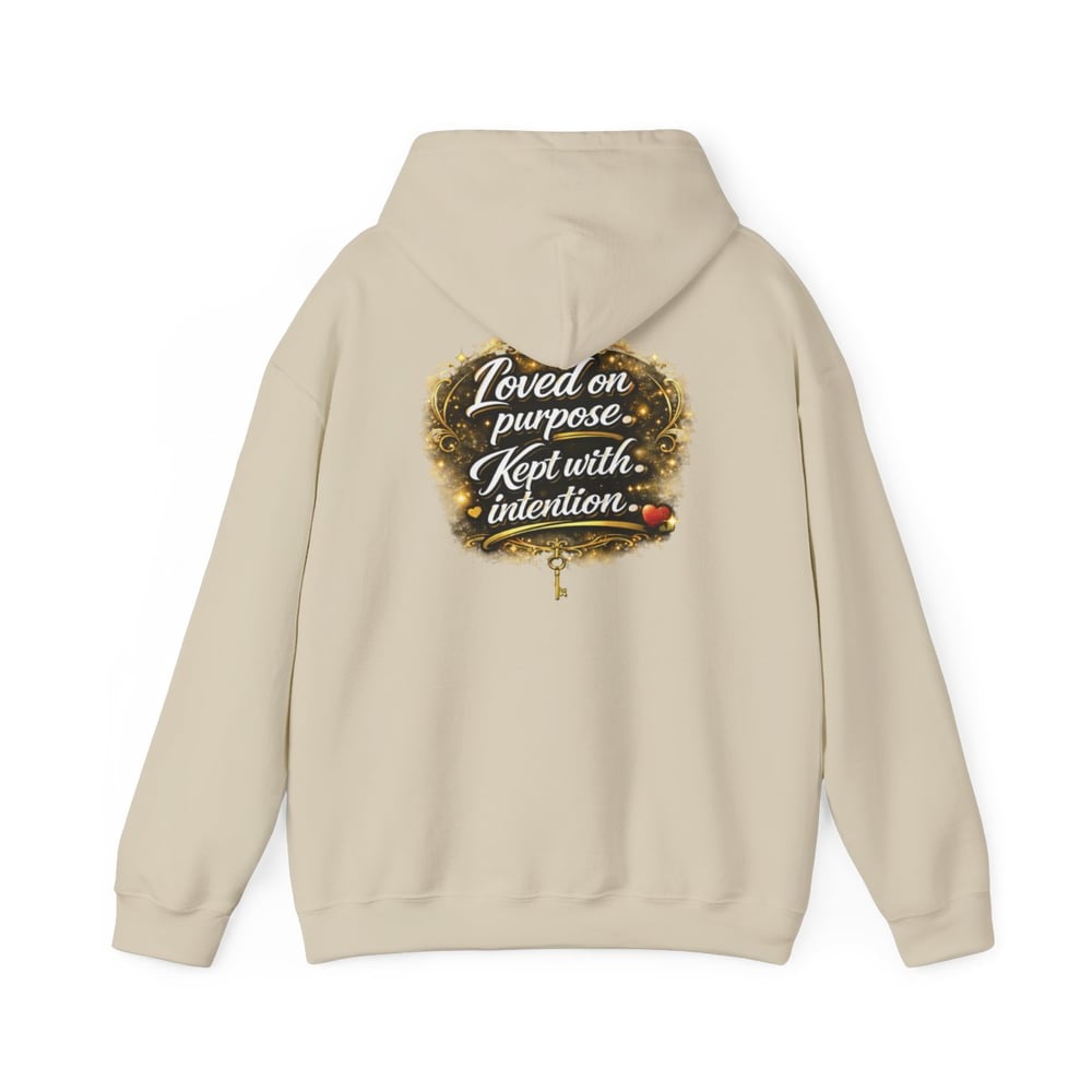 Image of Chosen Protected Loved Hoodie — "Loved on Purpose, Kept with Intention" Inspirational Pullover