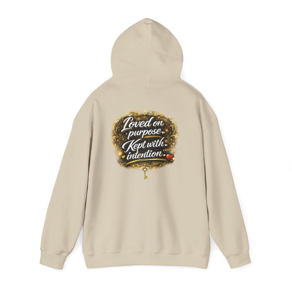 Image of Unisex Chosen Protected  Hoodie — "Loved on Purpose, Kept with Intention" Inspirational Pullover