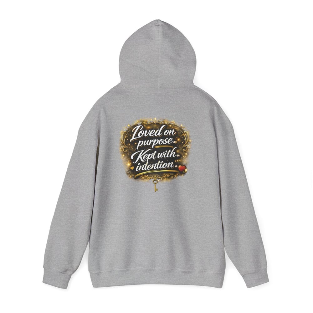 Image of Unisex Chosen Protected  Hoodie — "Loved on Purpose, Kept with Intention" Inspirational Pullover