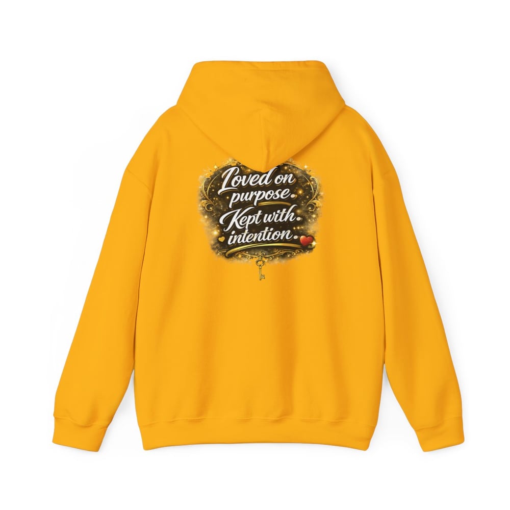 Image of Unisex Chosen Protected  Hoodie — "Loved on Purpose, Kept with Intention" Inspirational Pullover