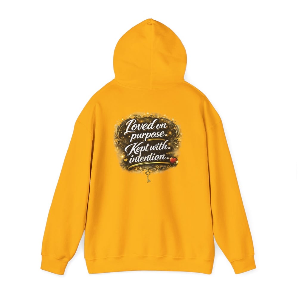 Image of Unisex Chosen Protected  Hoodie — "Loved on Purpose, Kept with Intention" Inspirational Pullover