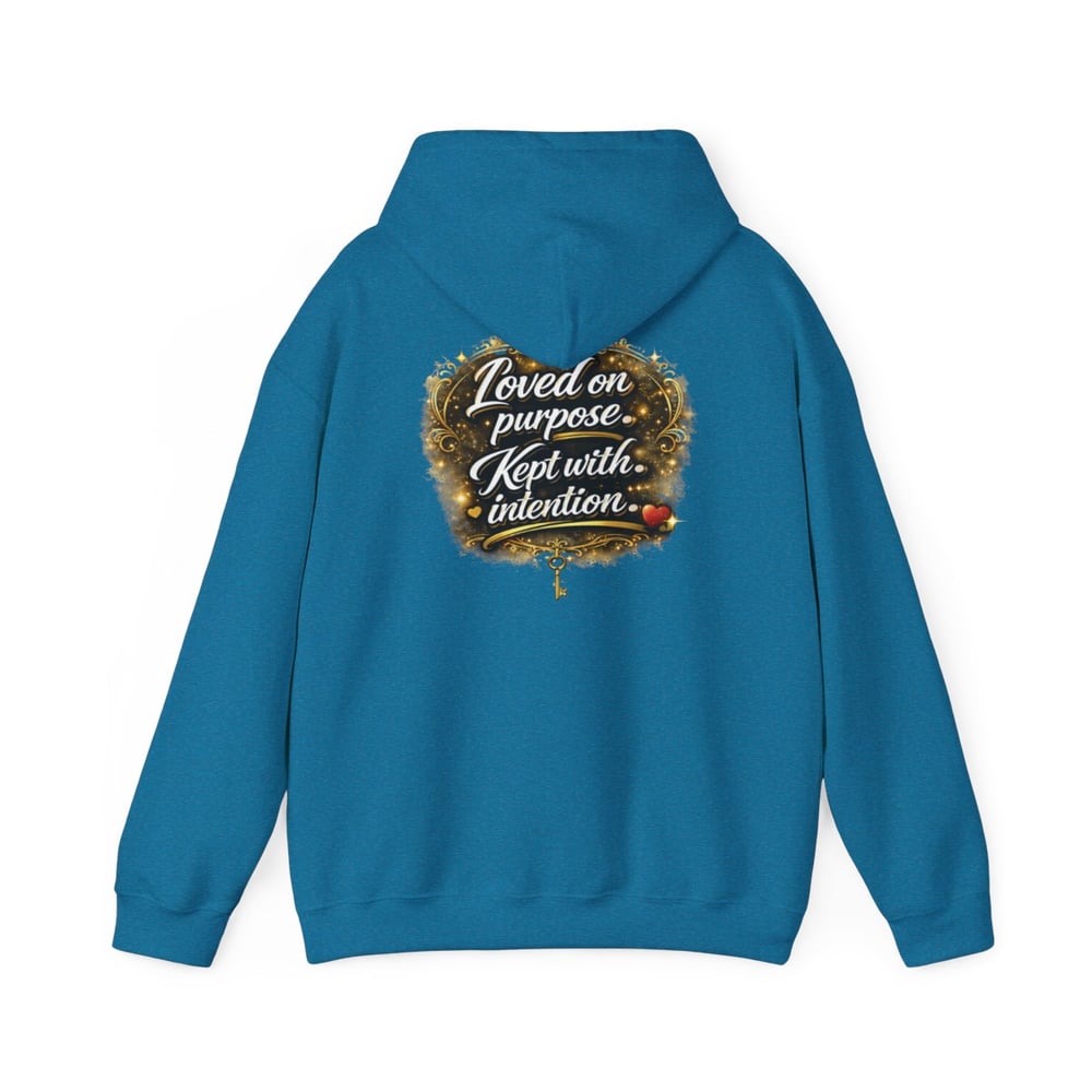 Image of Unisex Chosen Protected  Hoodie — "Loved on Purpose, Kept with Intention" Inspirational Pullover