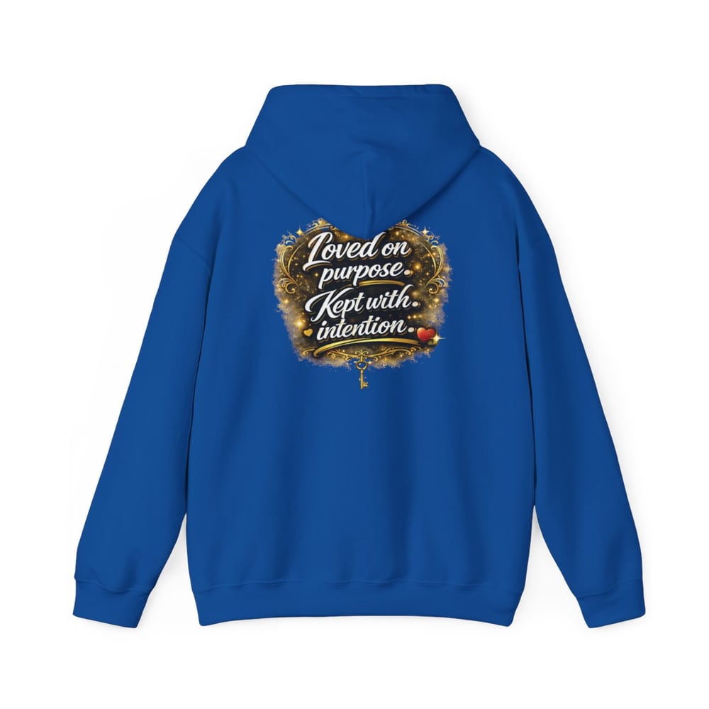 Image of Unisex Chosen Protected  Hoodie — "Loved on Purpose, Kept with Intention" Inspirational Pullover