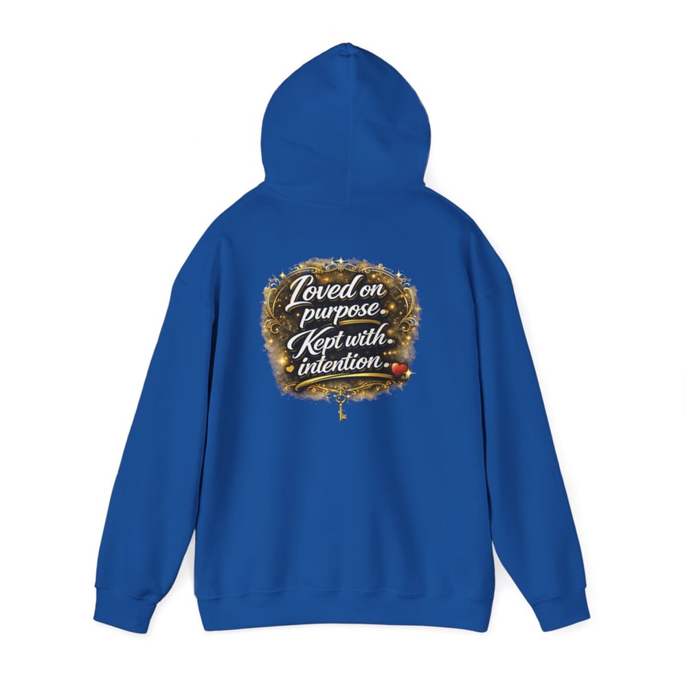 Image of Unisex Chosen Protected  Hoodie — "Loved on Purpose, Kept with Intention" Inspirational Pullover