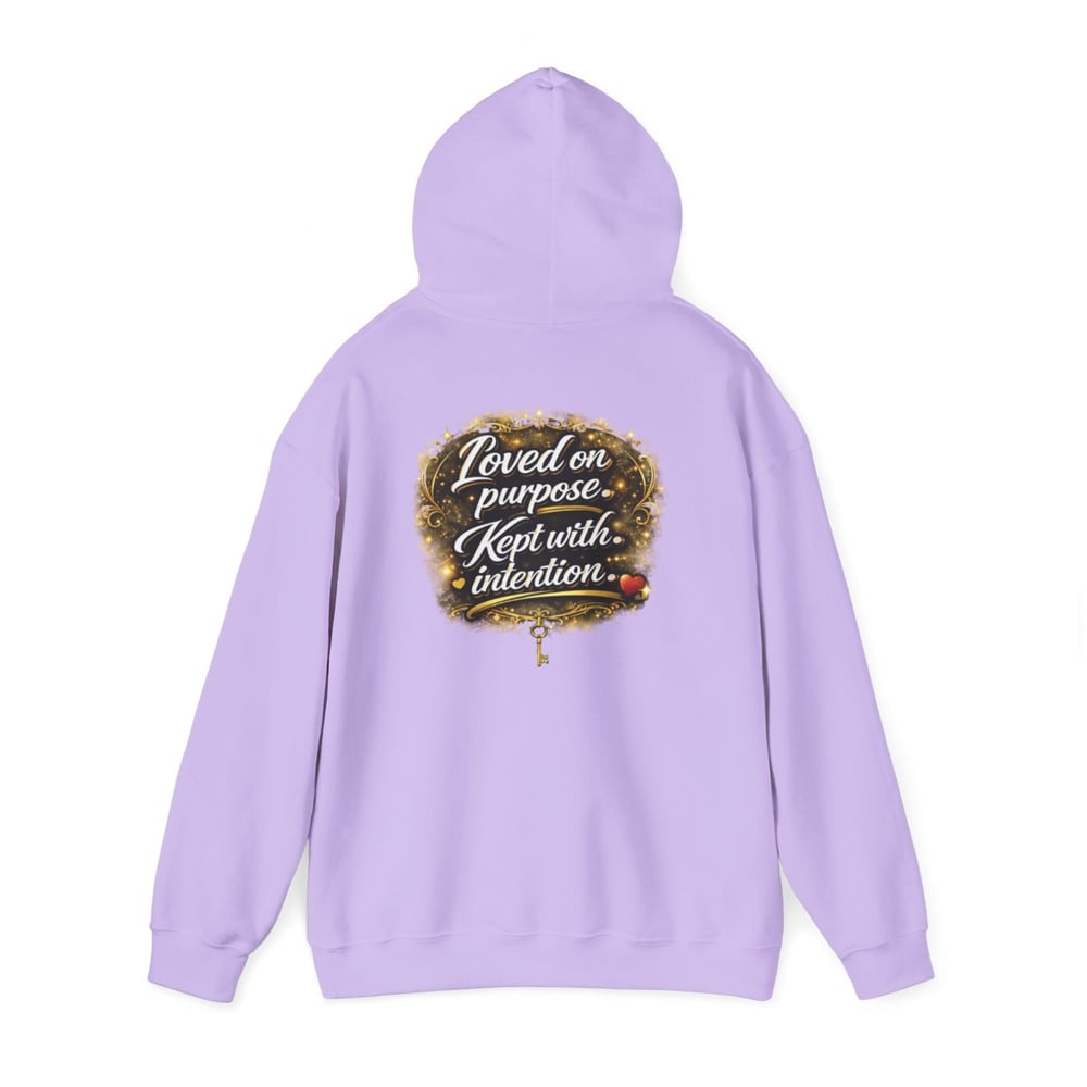 Image of Unisex Chosen Protected  Hoodie — "Loved on Purpose, Kept with Intention" Inspirational Pullover