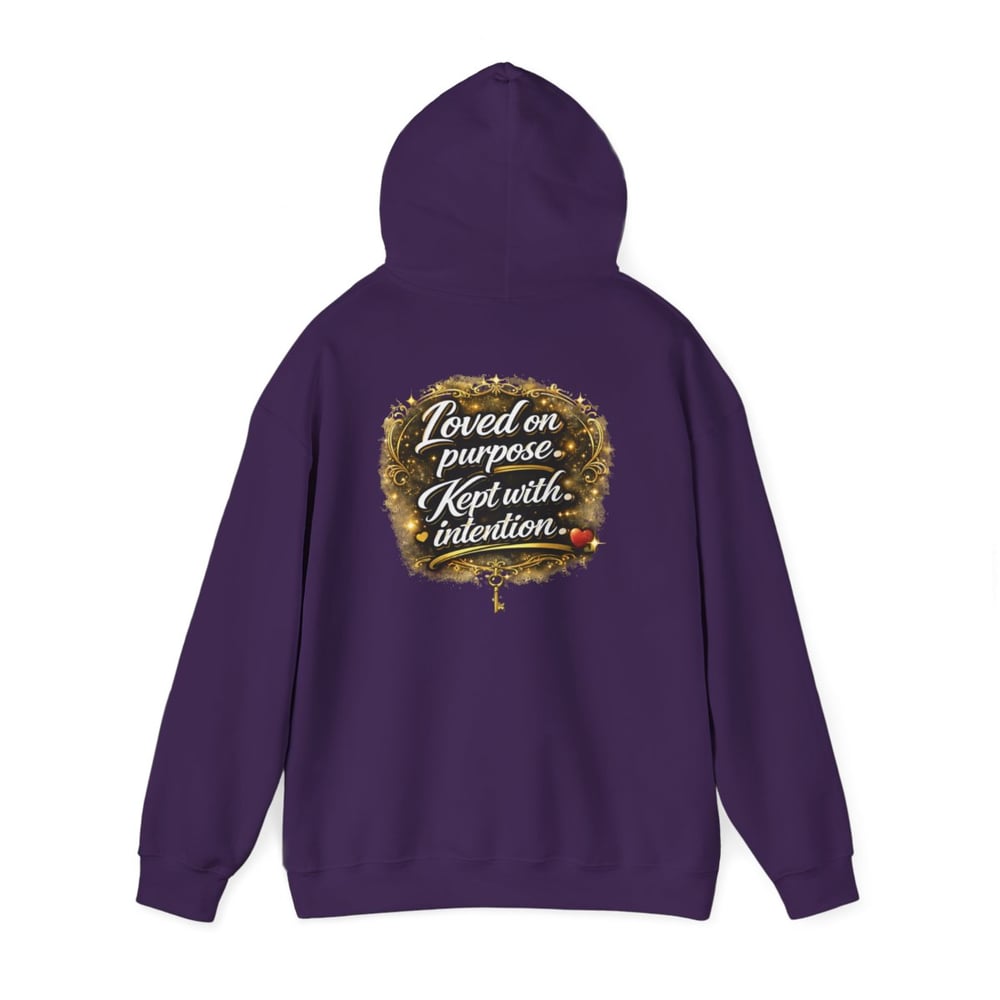 Image of Unisex Chosen Protected  Hoodie — "Loved on Purpose, Kept with Intention" Inspirational Pullover