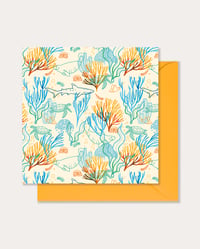 Image 2 of Coral Jungle Greetings Card