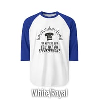 Image 1 of Speakerphone Guy Raglan Shirt 