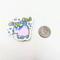 Image 3 of Disrespect - Cute Funny Cat Vinyl Sticker