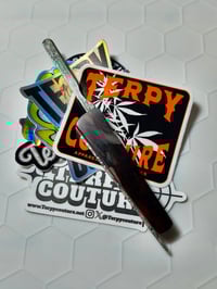 Image 2 of folding tool - red carbon fiber & wood 
