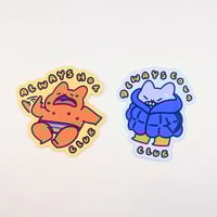 Image 2 of Always Cold Club - Funny Cat Relatable Vinyl Sticker