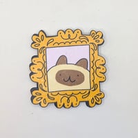 Image 3 of Framed Cat Portrait Vinyl Waterproof Sticker