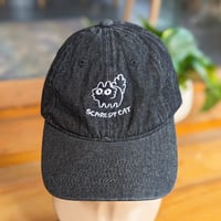 Image 1 of Scaredy Cat - Embroidered Baseball Cap – Adjustable Black Hat