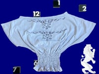 Image 1 of Baby Blue Bat Top 