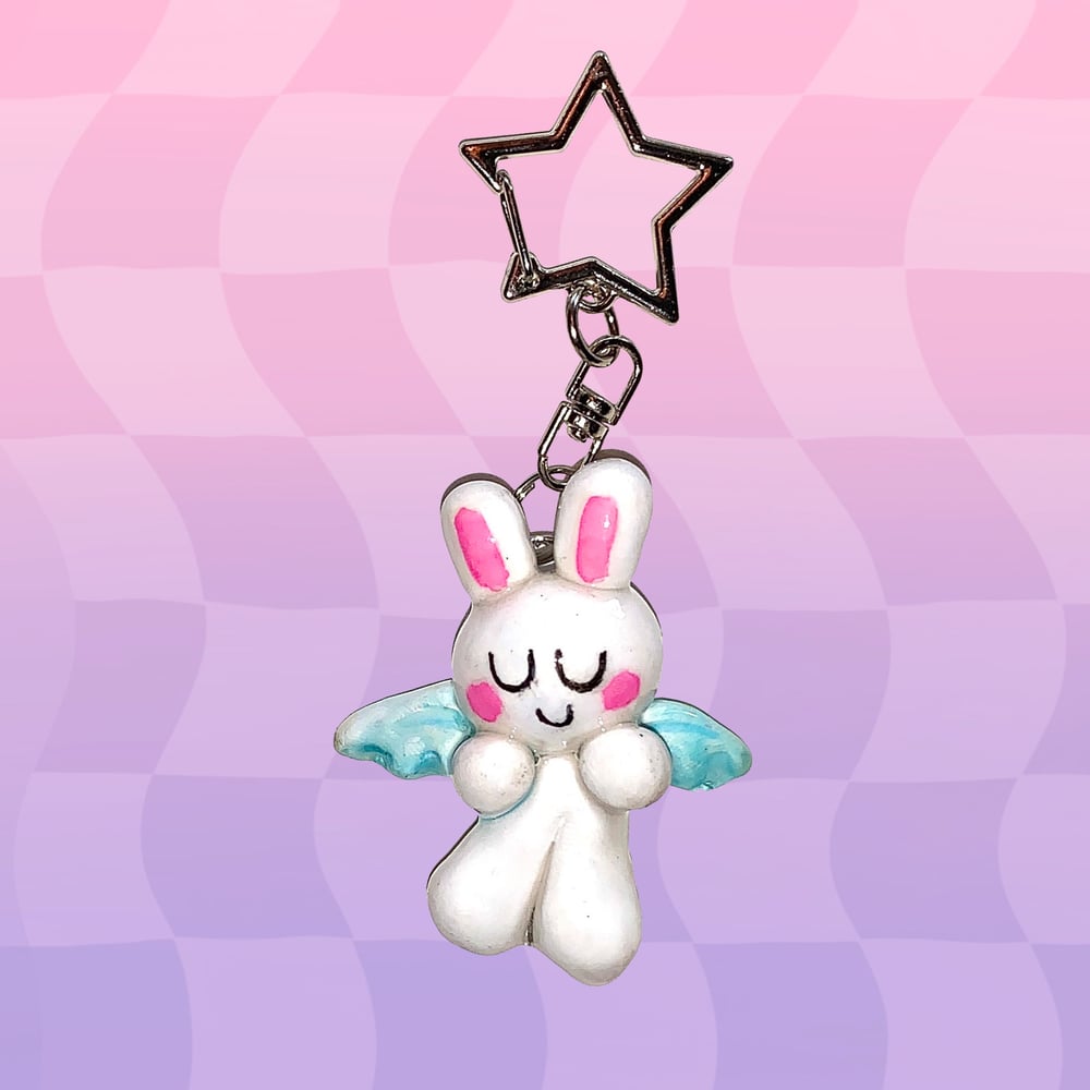 Image of Bunny Angel Keychain
