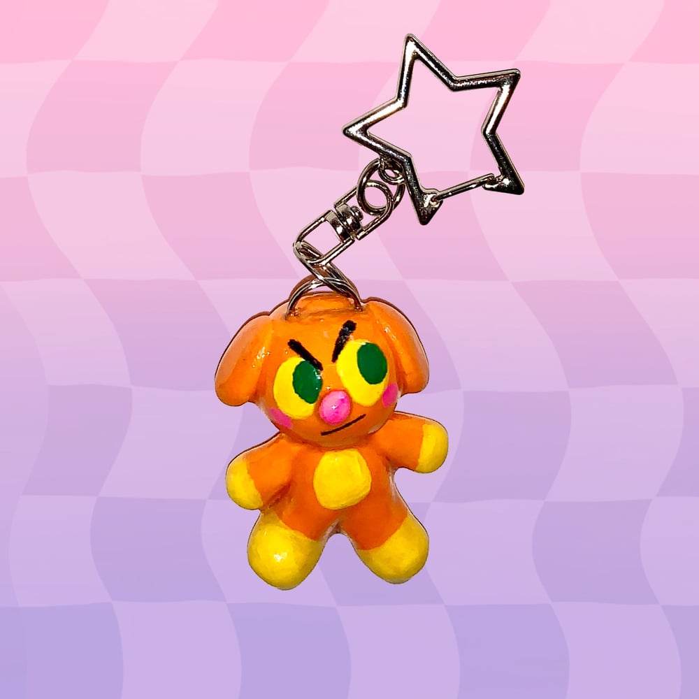 Image of Orange Puppy Keychain