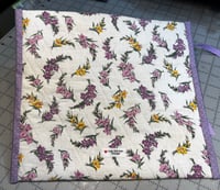 Image 2 of Vintage Lilac Embroidered Zipper Bag B