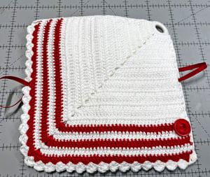 Image of Red & White Doily Needle Book 