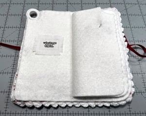 Image of Red & White Doily Needle Book 