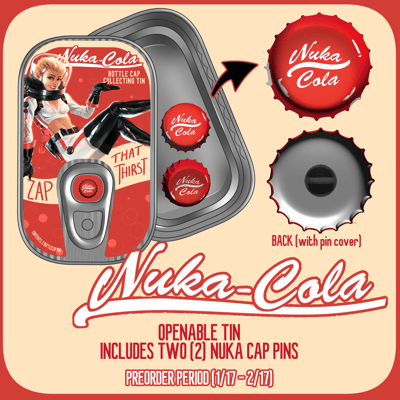 Image of PREORDER -- Nuka Cap Tin