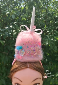 Image 4 of Upside-down Cotton Candy Headpiece 