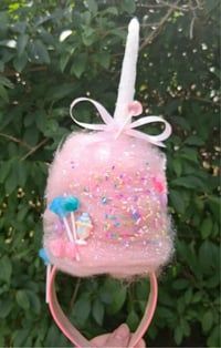 Image 2 of Upside-down Cotton Candy Headpiece 