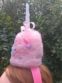 Image 5 of Upside-down Cotton Candy Headpiece 