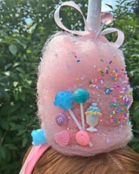 Image 3 of Upside-down Cotton Candy Headpiece 
