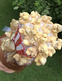 Image 4 of Red and Gold Popcorn themed Headpiece 