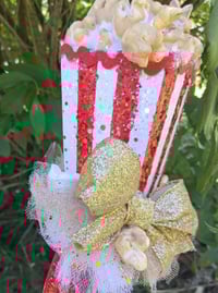 Image 7 of Red and Gold Popcorn themed Headpiece 