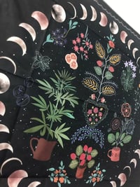 Image 3 of Moon Phases & Plant Tapestry (28.7 x 37.4 inches)