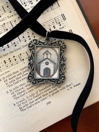 Image 2 of Church - Original Artwork - Framed Mini