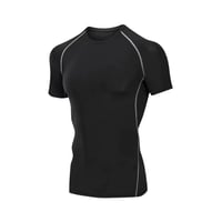 Image 4 of 2 Set Men Compression Shirts