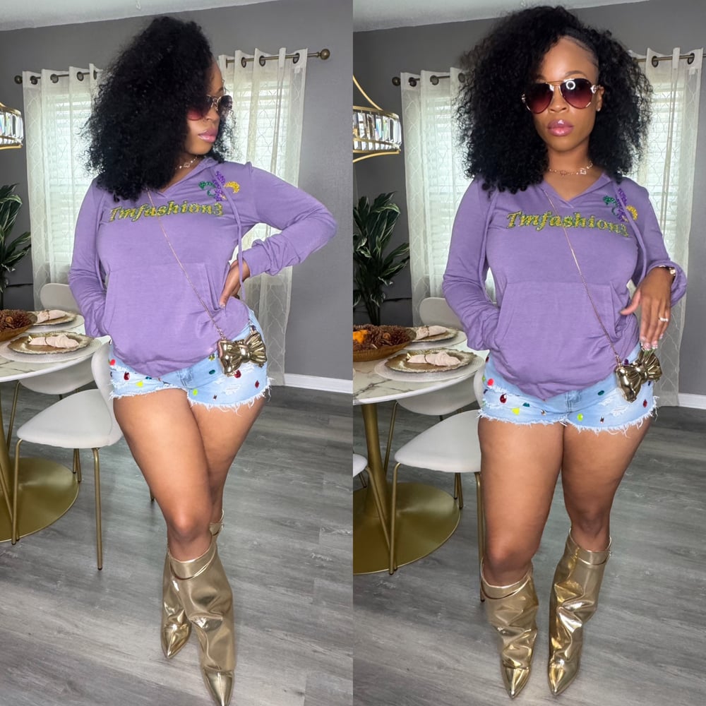 Image of TM3 Hoodie Dress Mardi (Purple) 