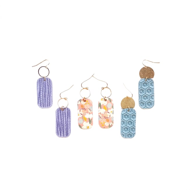 Isabella Leather Earrings 