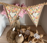 Image 2 of Hand-Created Rustic Bunting #49