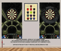  STAR WARS THEMED DARTS BACKDROP WALL GRAPHIC - POLYPROPYLENE - 34" x 60"