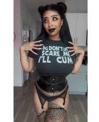 Image 23 of Don’t Scare Me I’ll Cum CROP tee (Whitt and Green Ink)