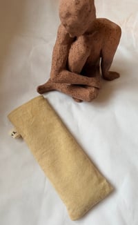 Image 1 of Handmade Therapy Pillow with Lavender Seeds Beige 