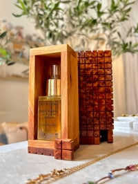 Image 1 of Handcrafted Wooden Oil Box – Morocco