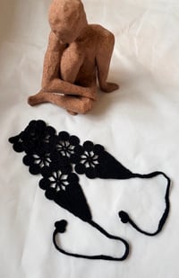 Image 2 of Crochet Ritual Headband-Black
